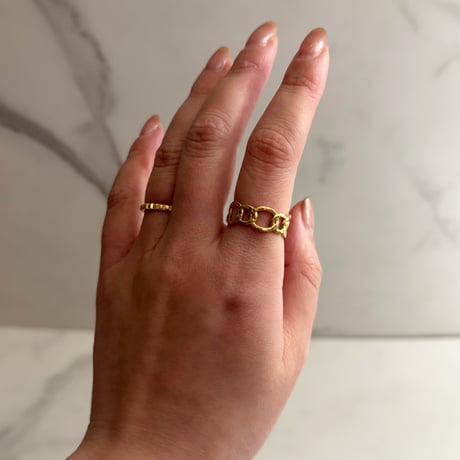 Chain design ring / stainless