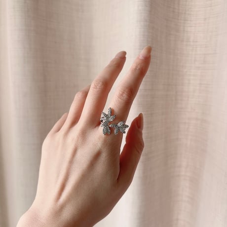 Leaf design ring / silver925