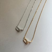 Double loop necklace / silver925