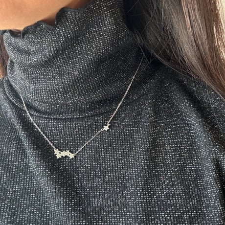Star motif Necklace / silver925
