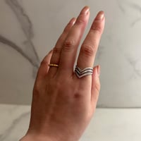 V line elegance ring / silver925