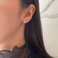 Double rhombus pierce / silver925