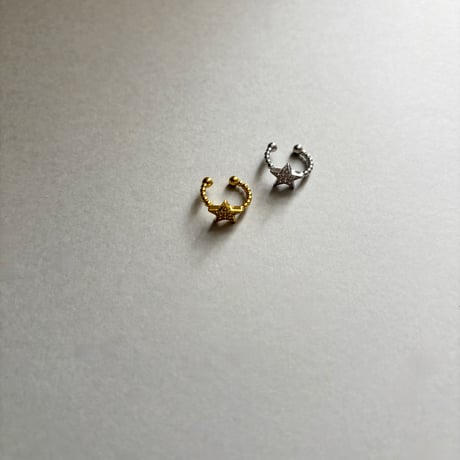 Star motif earcuff / silver925