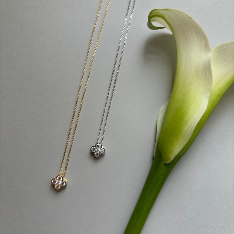 Flower motif Necklace / silver925 | evaura Flower motif Necklace / silver925 | evaura