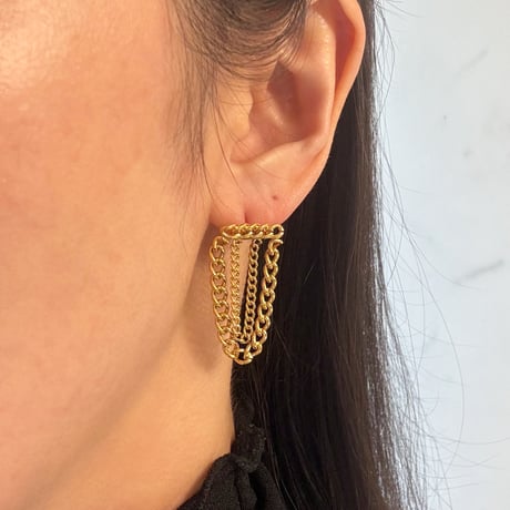Chain design pierce / stainless