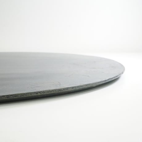 50cm　オーバル盆　錫粉