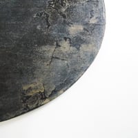 50cm　オーバル盆　錫粉