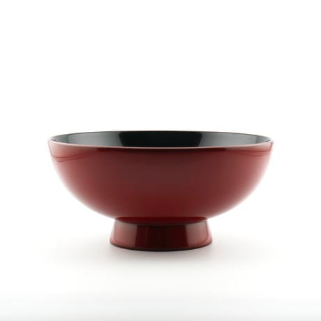 越前漆器　飯椀 古代朱内黒