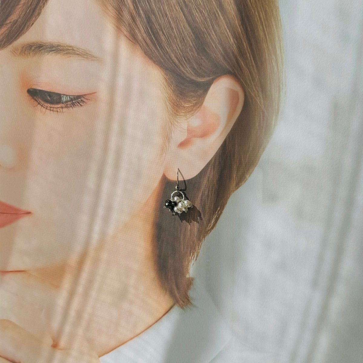 no.120＊Silver925 天然石ふさふさピアス | Dolphin745