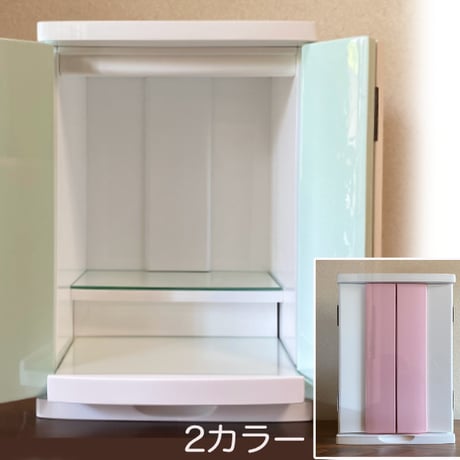 モダンミニ仏壇　クレール　グリーン／ピンク　12号　2色から選べるおしゃれなミニ仏壇