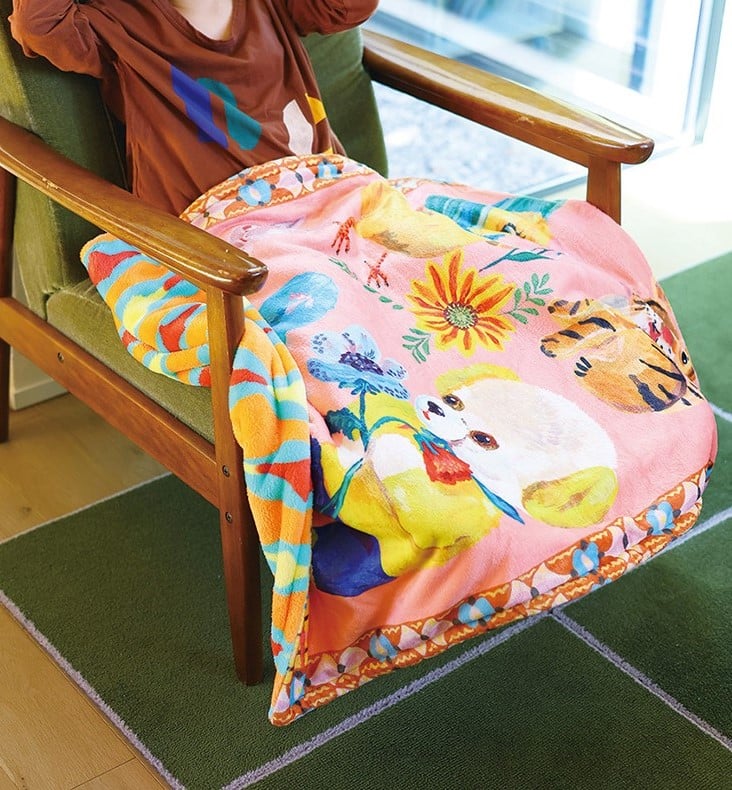 Nathalie Lete Double layer Blanket Squirrel-BL