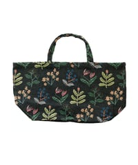 Matsuo Miyuki Market bag Flowers02 BK