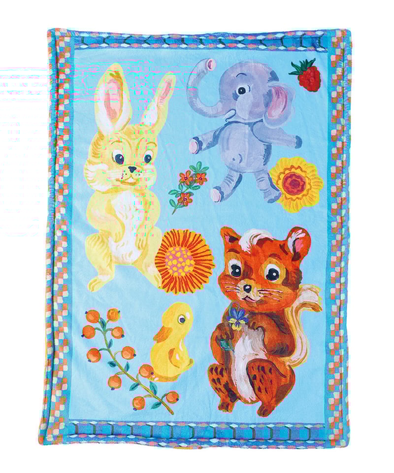 Nathalie Lete Double layer Blanket Squirrel-BL