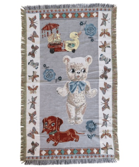 Nathalie Lete　Tapestry Rug　bear＆dog