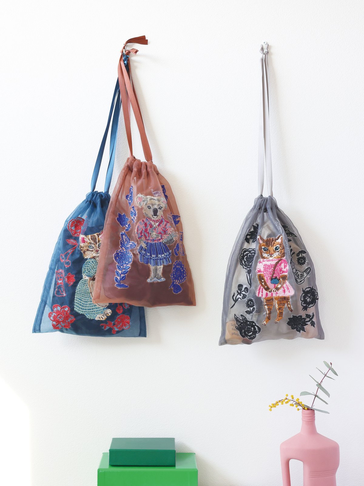 Nathalie Lete Organdy Drawstring pouch Koala |