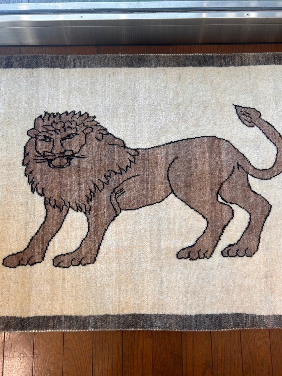 アクセントラグサイズギャッベ ライオン | Taghi art gallery