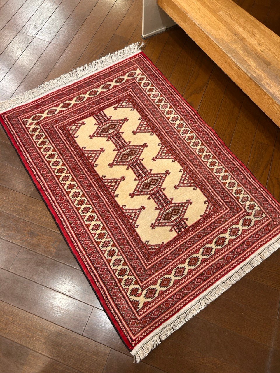 トルクメンラグ　turkmen rug　新品同様　トライバルラグ 34362 玄関サイズ トライバルラグ トルクメン | Taghi art gallery