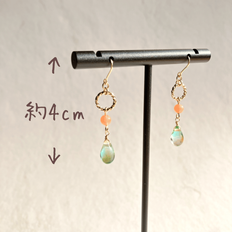 海に溶ける夕日の煌めきピアス | MiaNa House