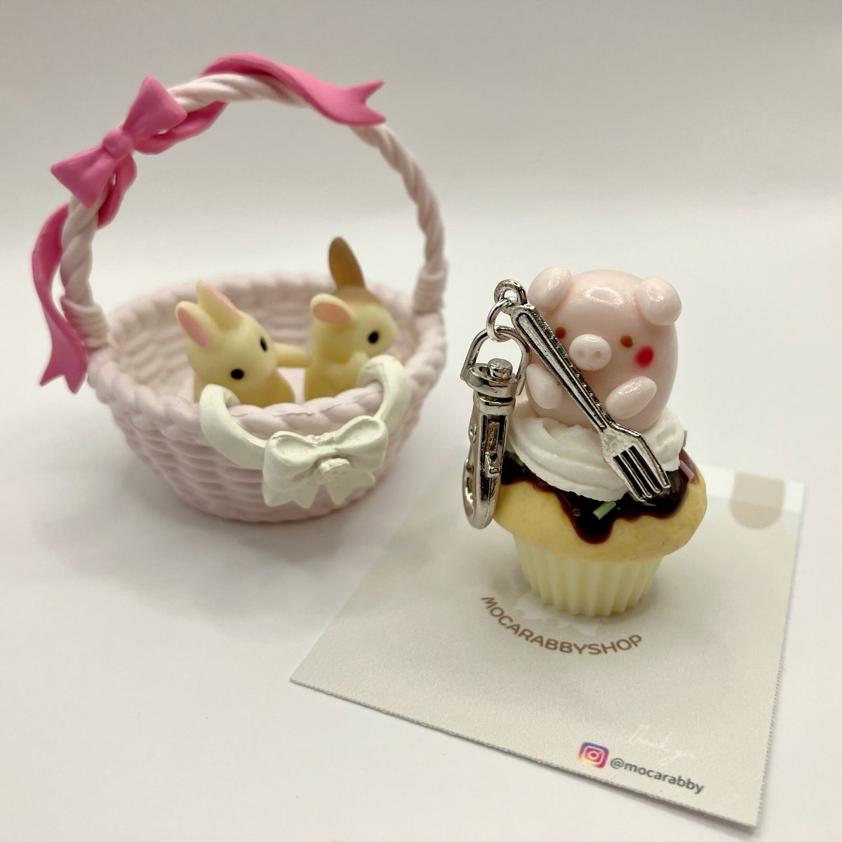 どうぶつカップケーキチャーム[ブタ] | mocarabby