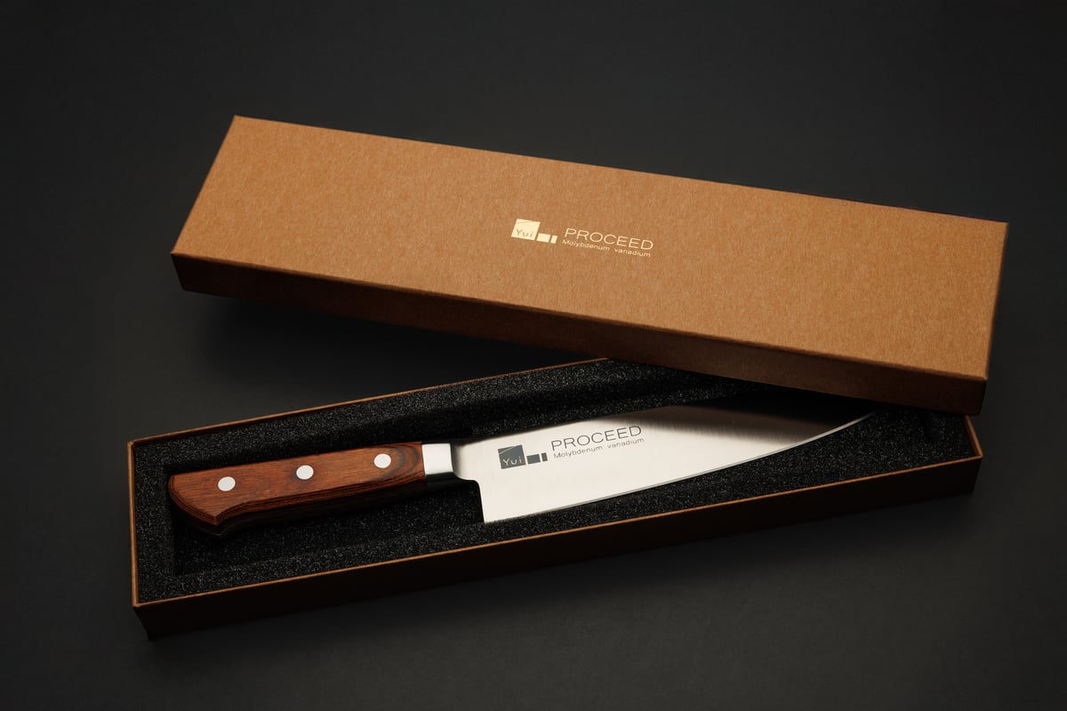 PROCEED ユニバーサルエッジ 180mm 包丁　片刃　右利き用 PROCEED | 片刃の洋包丁 PROCEED ｜Yui Store