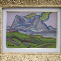 松尾洋明 「羊飼いの老人」 油彩 F8号 | ギャラリー桂 Karuizawa