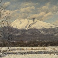 田崎 広助「浅間山」 油彩 F4号 | ギャラリー桂 Karuizawa