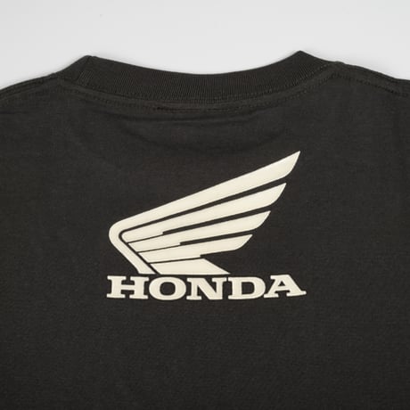 ホンダウイングTシャツ（ブラック)【ＫＩＤＳ】