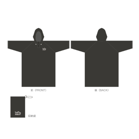 COS ブラック ポンチョスタイル PRANK PROJECT（プランクプロジェクト）の「スーパー140ウール