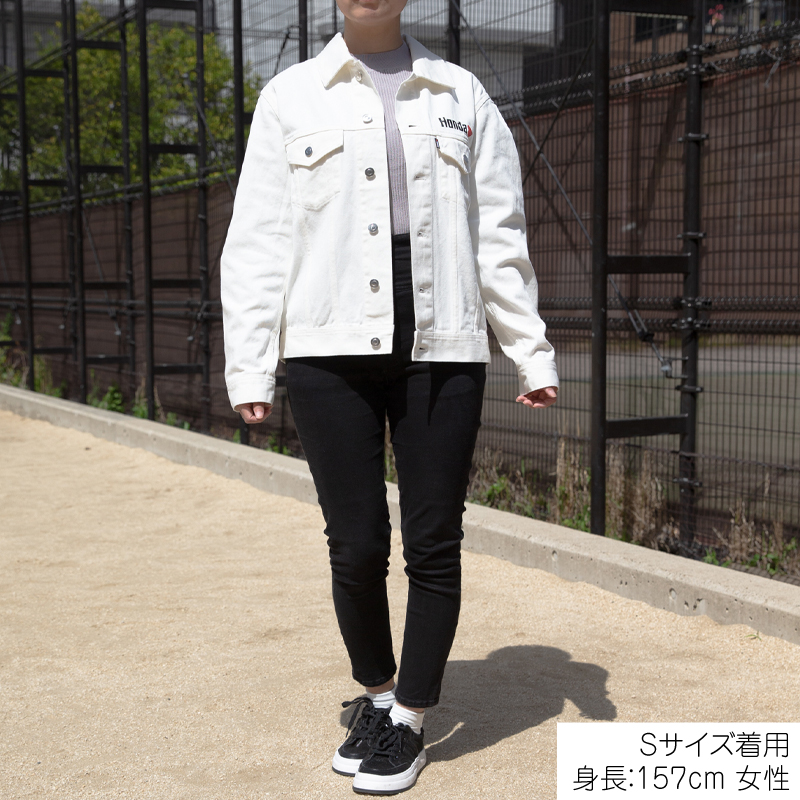 BLANC デニムジャケット White denim jacket 1187｜レディース デニムジャケット（白