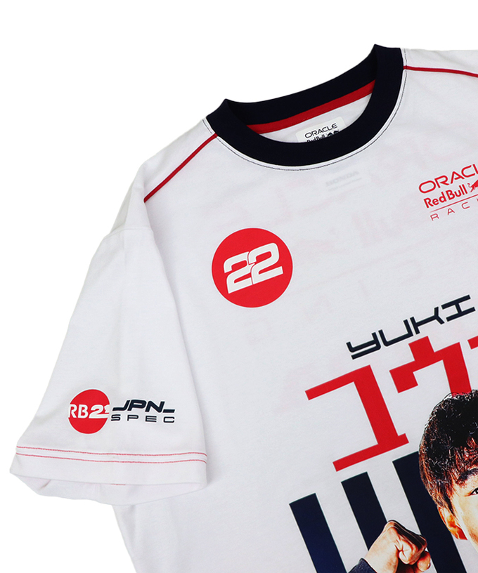 角田裕毅　サイン入りTシャツ F1日本GPを前に角田裕毅コラボグッズが登場。ファン目線で作られ