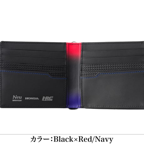 【ノイインテレッセ×Honda×HRC】グラディエント　二つ折り財布（外BOX小銭入れ付き札入）