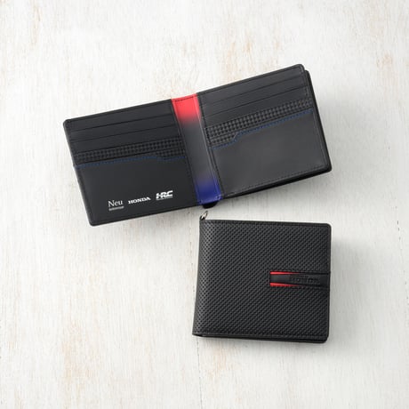 【ノイインテレッセ×Honda×HRC】グラディエント　二つ折り財布（外BOX小銭入れ付き札入）