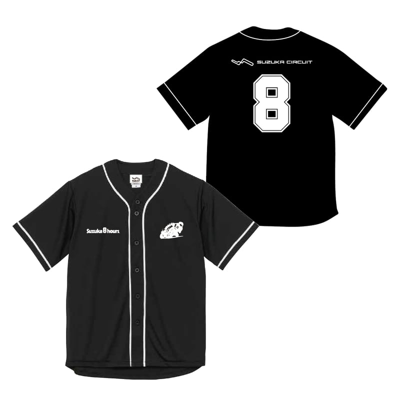 ONE80 ベースボールTシャツ 8耐ベースボールTシャツ（黒） | mobilitystation