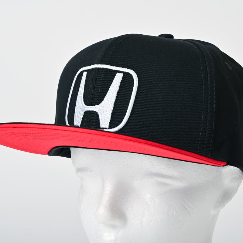 Hロゴ コットンキャップ フラットver（ブラック