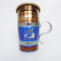 【鈴鹿サーキットオリジナル刻印デザイン入り】チタンカップ／インディゴ※木箱入り