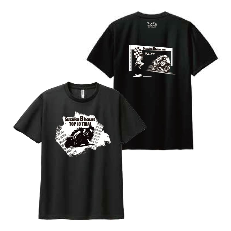 SALE】2025 8耐TOP10 TRIAL Tシャツ（ブラック） | mobilitys