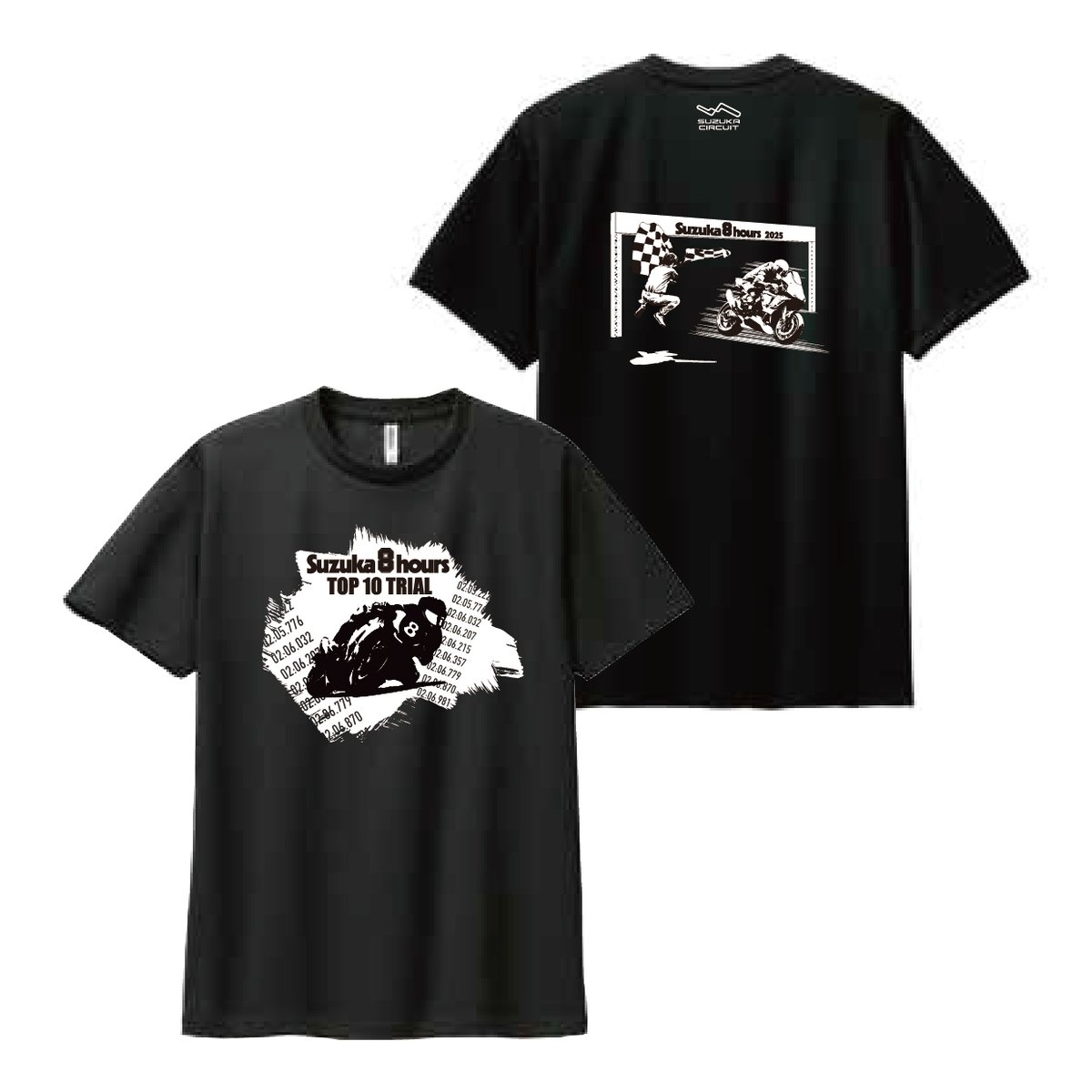 SALE】2025 8耐TOP10 TRIAL Tシャツ（ブラック） | mobilitys