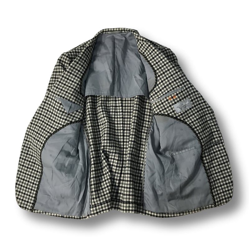 厳選商品】 Mink Natural Excellence 千鳥格子 ツイードテーラードジャ