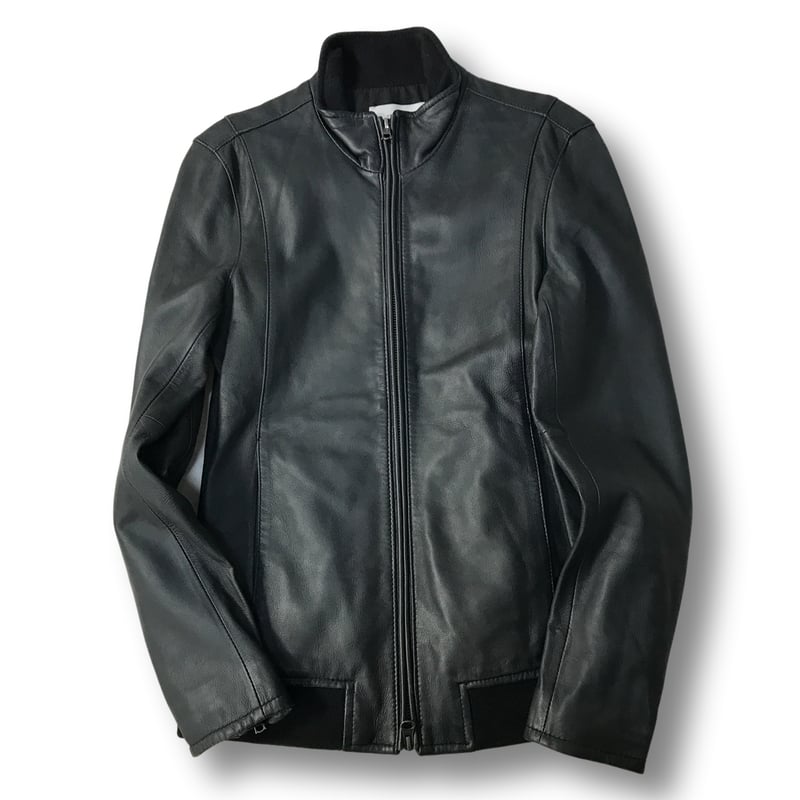 MB STUDIOUS 羊革 レザージャケット 厳選商品】 STUDIOUS 羊革 シングルレザージャケット ブラック 0サイズ