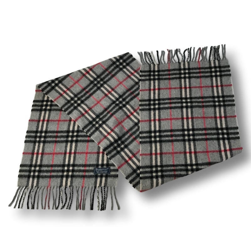 厳選商品】 Burberrys 英国製カシミヤ100% ノバチェックマフラー