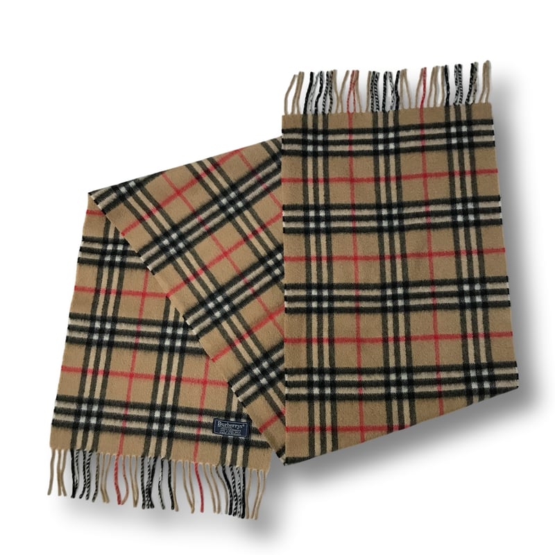 Burberrys' 100%カシミヤ マフラー Burberrys of London バーバリーズ カシミア100％ マフラー