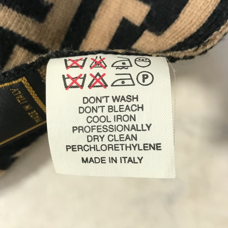 厳選商品】 FENDI フェンディ ズッカ柄 マフラー メリノウール100