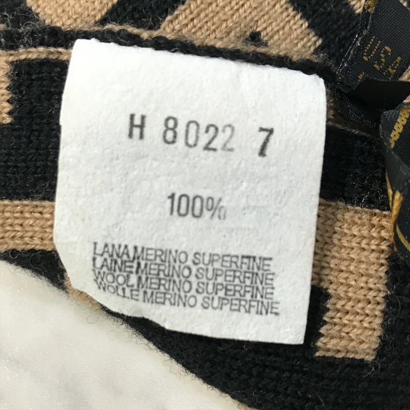 厳選商品】 FENDI フェンディ ズッカ柄 マフラー メリノウール100
