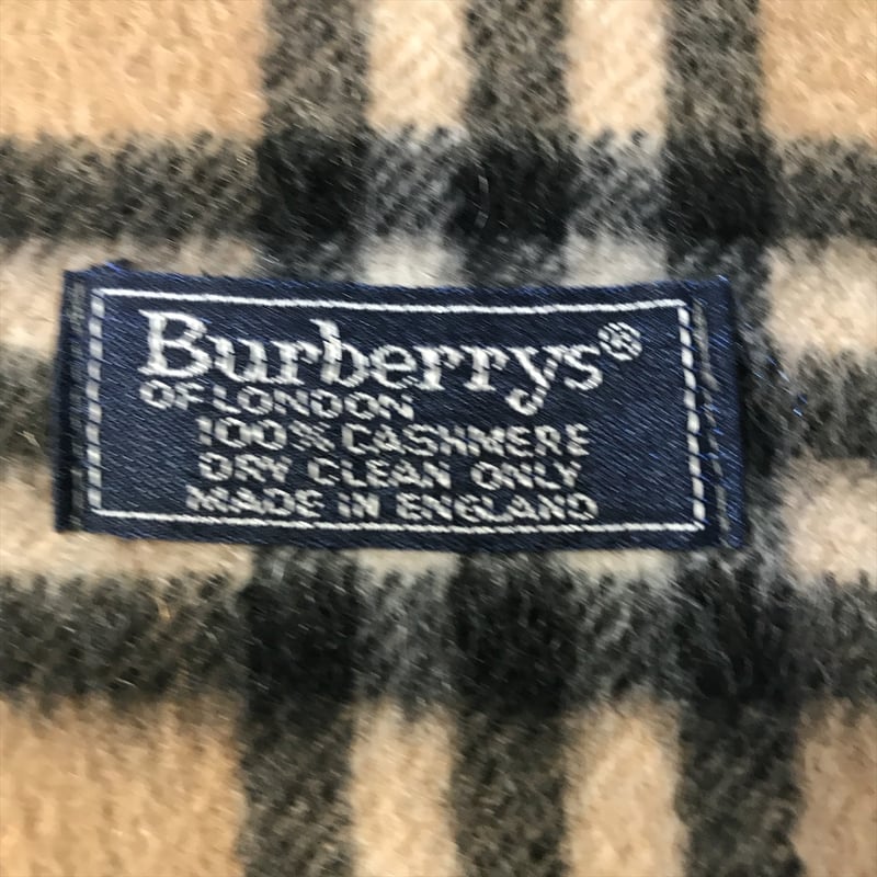 厳選商品】 Burberrys オールドバーバリーズ 100％カシミヤ マフラー