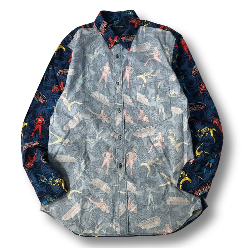 激レア コムデギャルソン シャツ ハリケンジャー コラボ 2002 02 長袖 厳選商品】 COMME des GARCONS HOMME PLUS 2002AD ハリケン