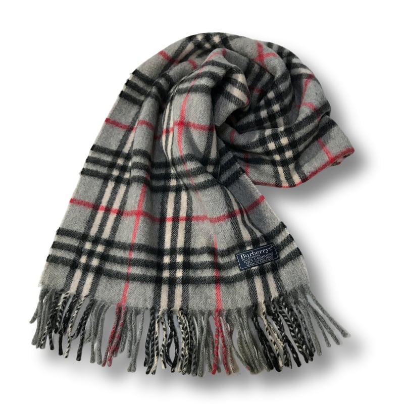 厳選商品】 Burberrys 英国製カシミヤ100% ノバチェックマフラー