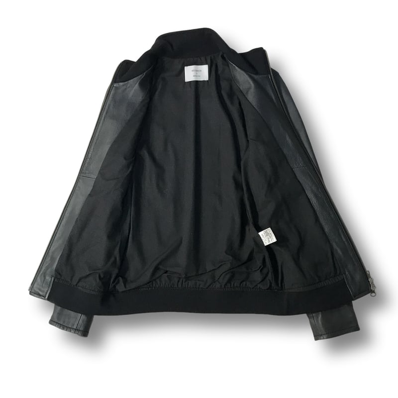 厳選商品】 STUDIOUS 羊革 シングルレザージャケット ブラック 0サイズ