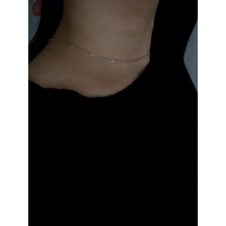 tiny petal choker necklace (silver/gold)