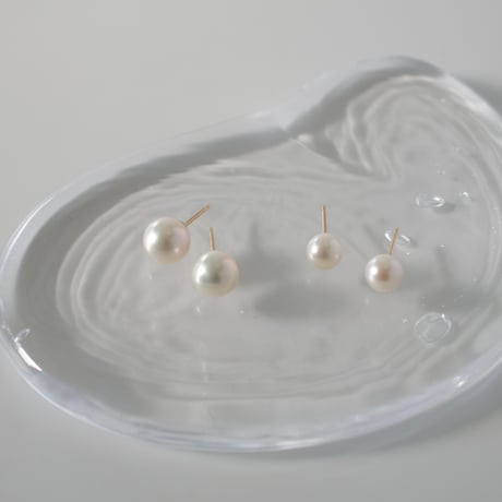 semi round pearl pierce (6mm/8mm)