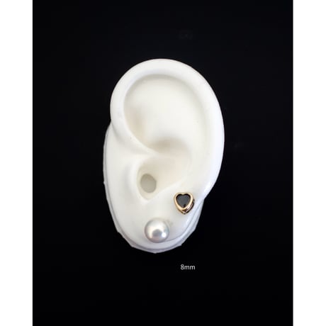 semi round pearl pierce (6mm/8mm)